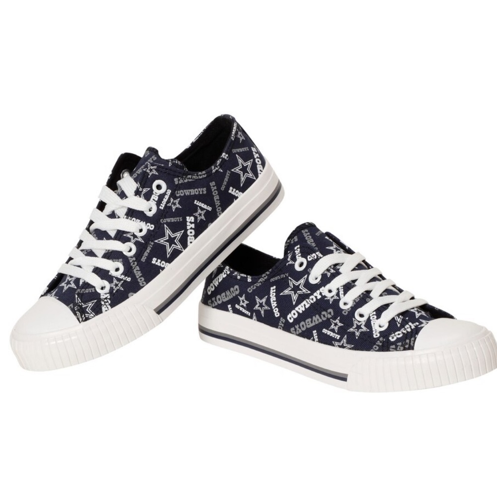 Dallas Cowboys Repeat Print Low Top Sneakers 🏈